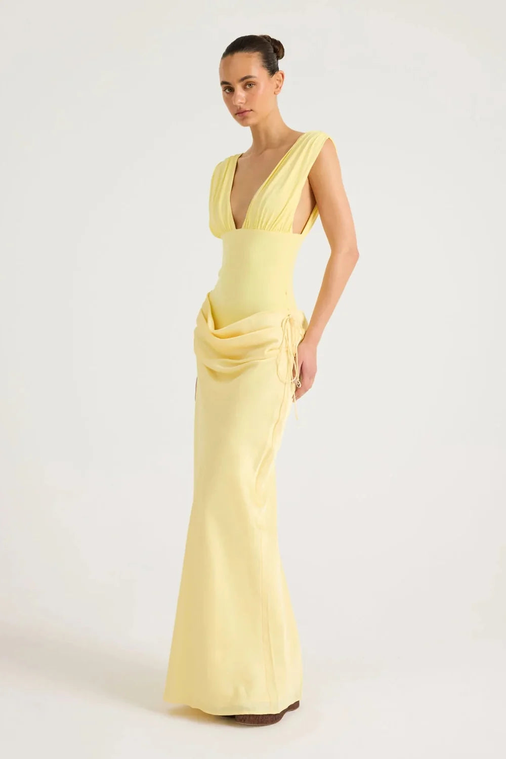 Benni Monroe Maxi Dress - Lemon