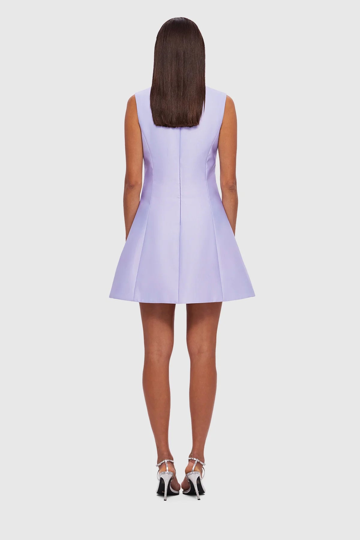 Leo Lin Briana V Neck Mini Dress - Lilac - Dress Hire AU Leo Lin Briana V Neck Mini Dress - Lilac - Dress Hire AU