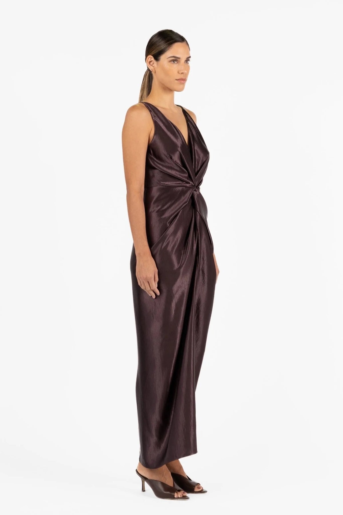 One Fell Swoop Galia Dress - Aubergine