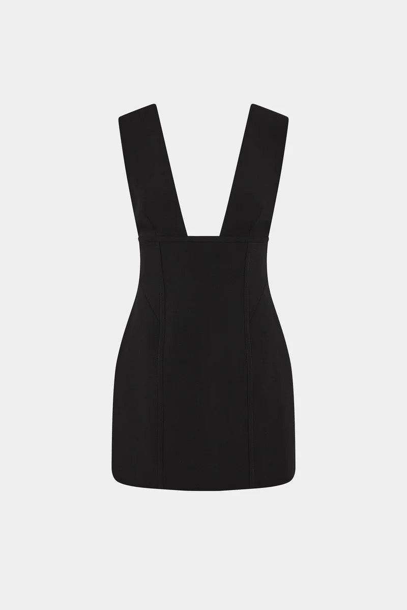 Misha Marcie Suiting Mini Dress - Black