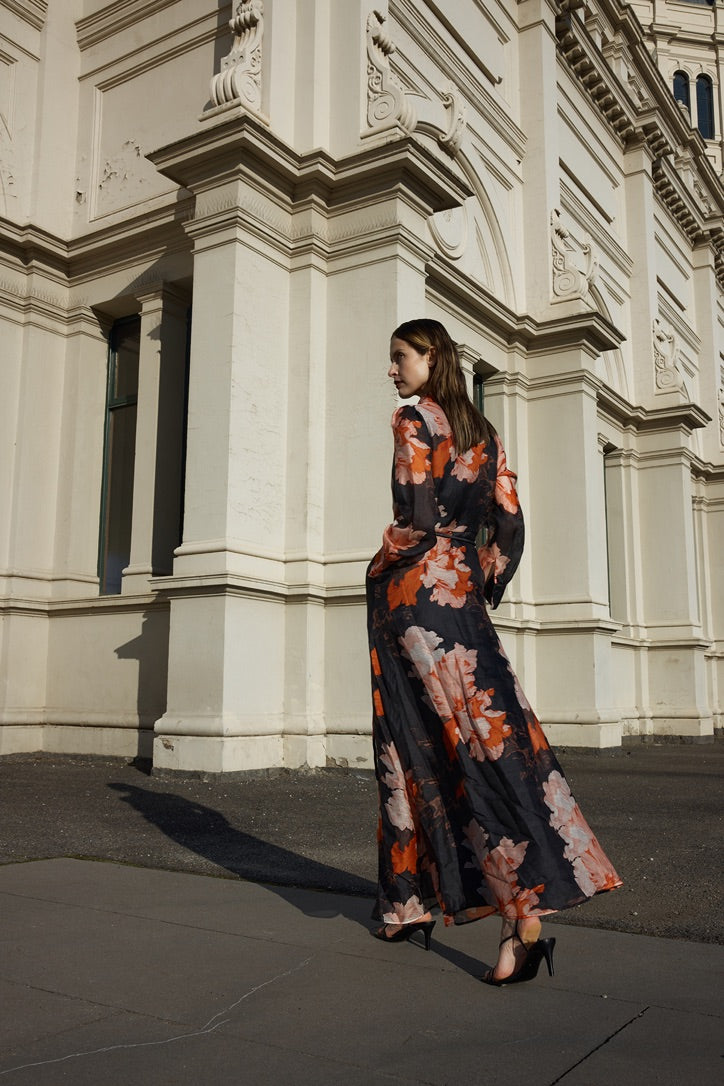 Sofia Irina Isabella Dress - Autumn Print