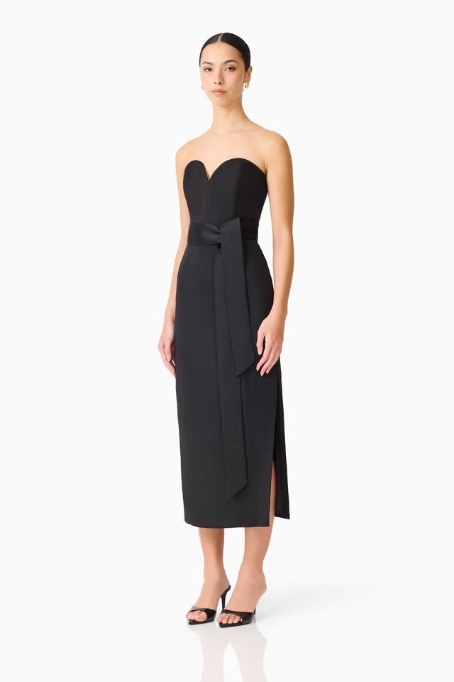 Elliatt Cara Sweatheart Strapless Gown - Black