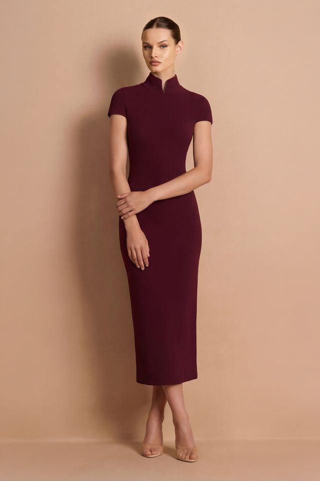 Nookie Dominique Midi Dress - Wine