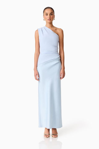 Elliatt Skye One Shoulder Gown - Baby Blue