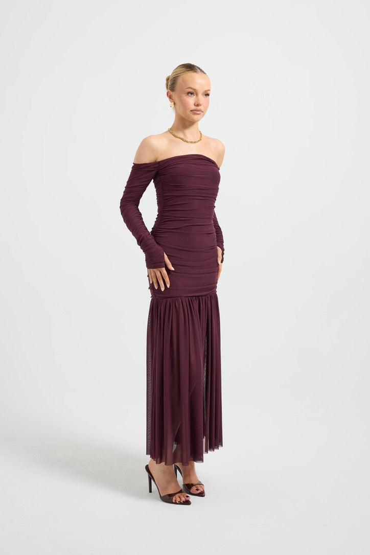Pasduchas Echo Hourglass Midi Dress - Cherries Jubilee