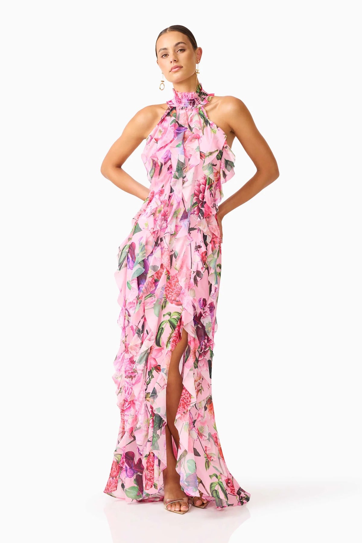 Elliatt Solene Gown - Pink Floral