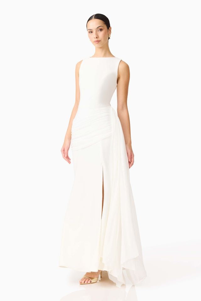 Elliatt Amelina Sash Gown - White