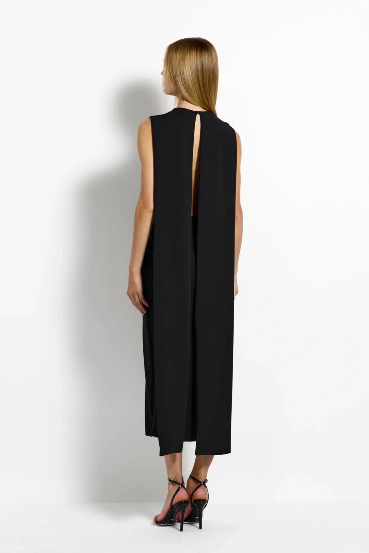 Effie Kats Kaya Midi Dress - Black
