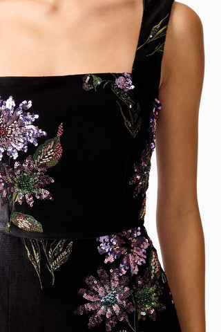 Elliatt Clio Gown - Black Multi