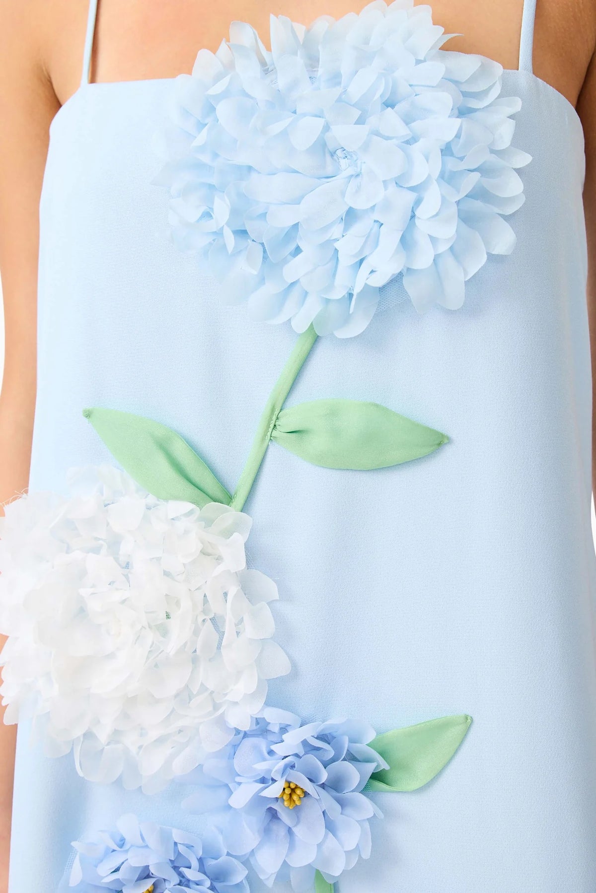 Elliatt Embroidered Maxi Dress - Baby Blue