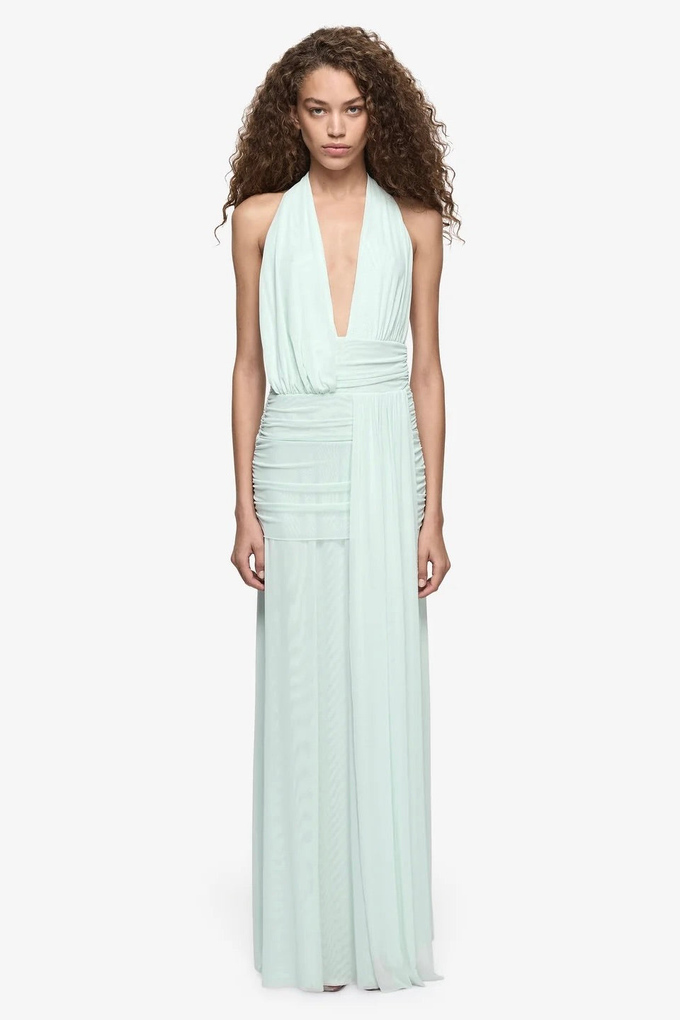 Bec & Bridge Wren Drape Maxi Dress - Spearmint