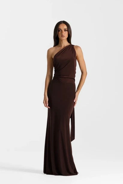 Natalie Rolt Fabienne Gown - Espresso