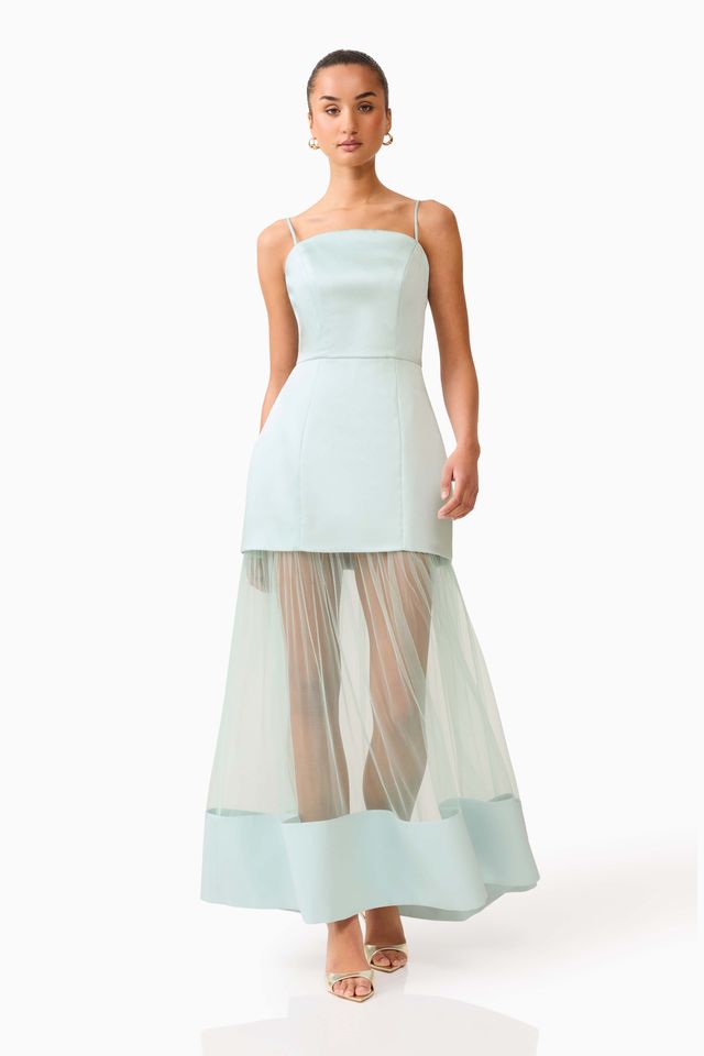 Elliatt Marcella Strapless Gown - Seagreen