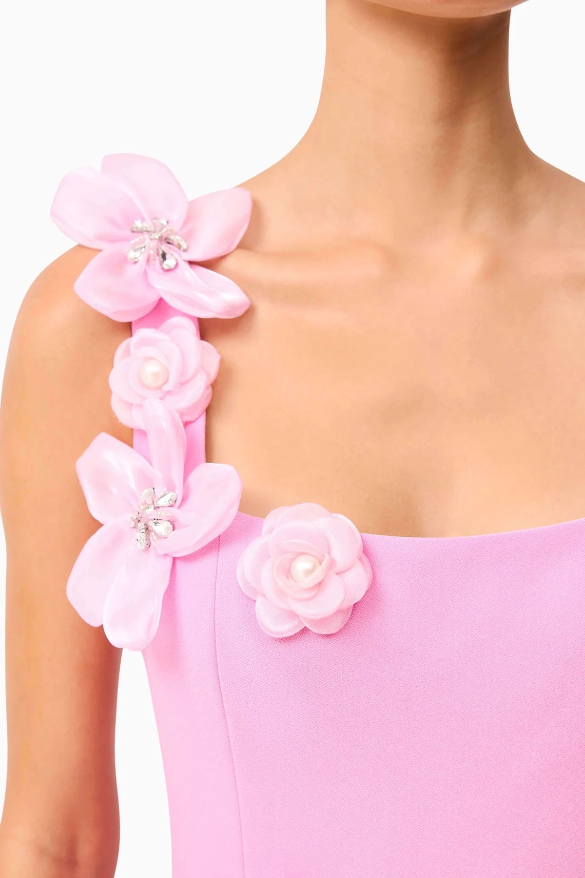 Elliatt Chantelle 3D Midi Dress - Pink