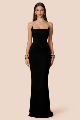 Nookie Aaliyah Strapless Gown - Black