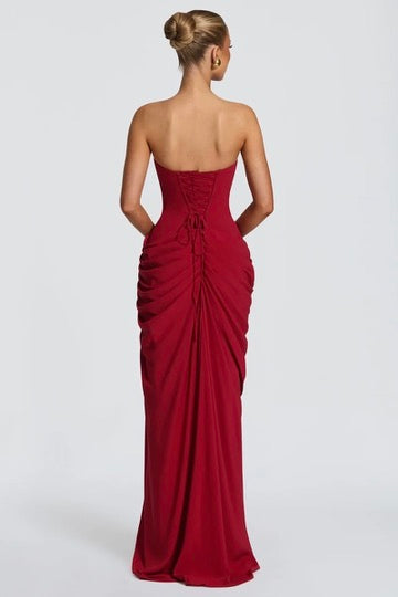Babyboo Cyra Maxi Dress - Deep Red