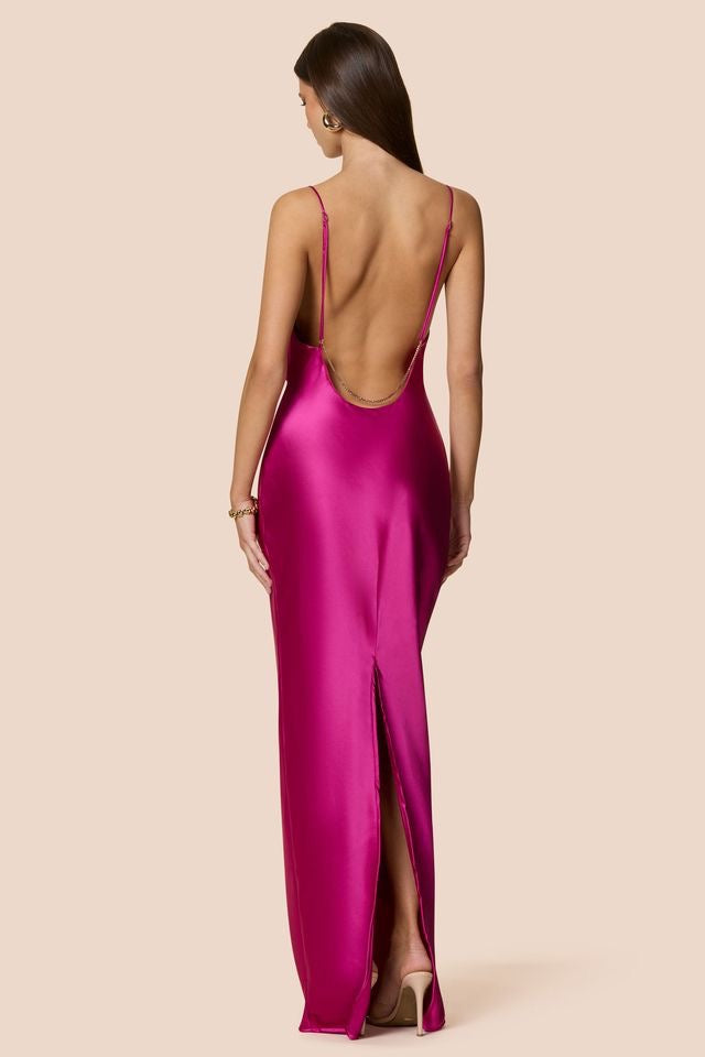 Nookie Valerie Cowl Gown - Magenta