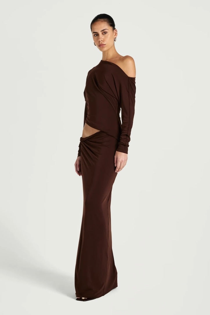 Benni Enya Maxi Dress - Chocolate