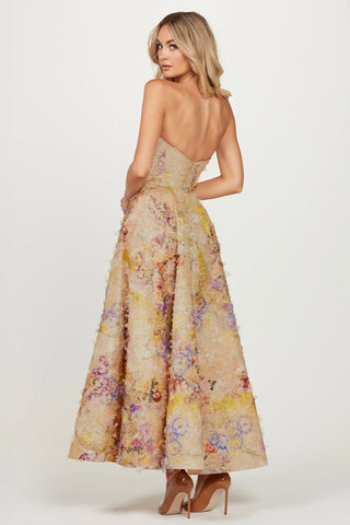 Helsi Celine Dress - Gold Watercolour