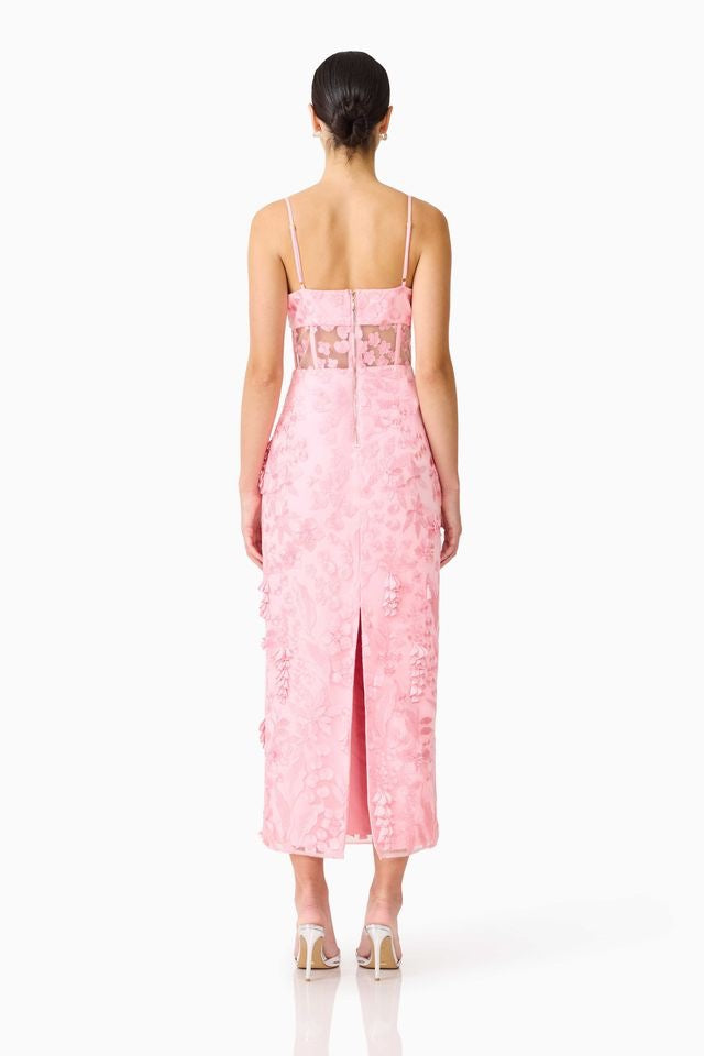 Elliatt Monique Strapless Midi Dress - Pink