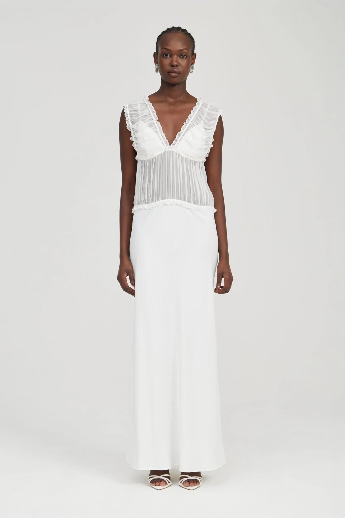 Third Form Held Floor Length Dress - Ivory