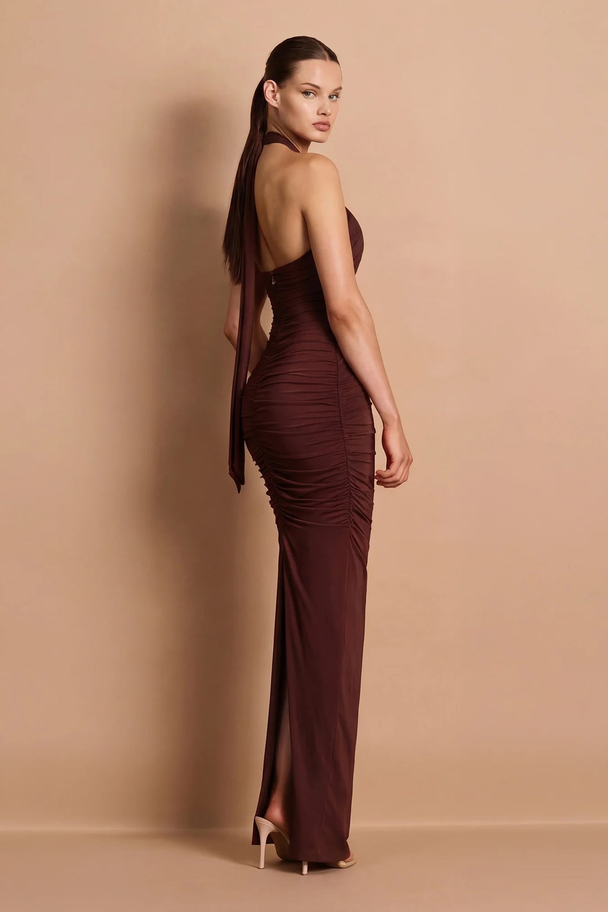 Nookie Charlize Multi-Way Maxi Dress - Chocolate