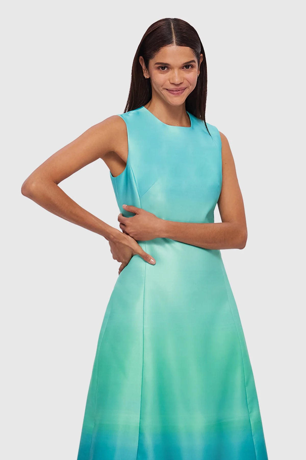 leo lin ombre dress Rayna Appliqu Bustier Maxi Dress