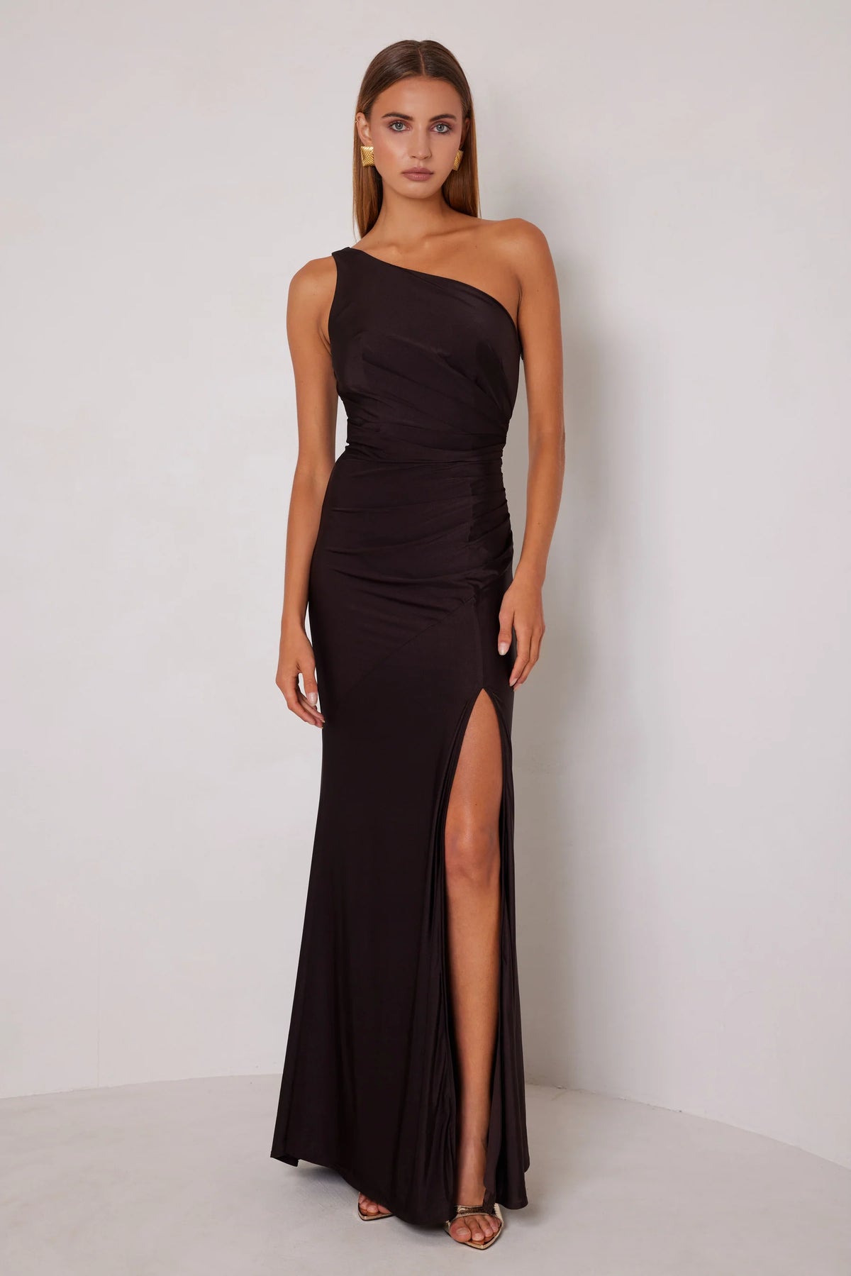 Elle Zeitoune Carol Gown - Espresso