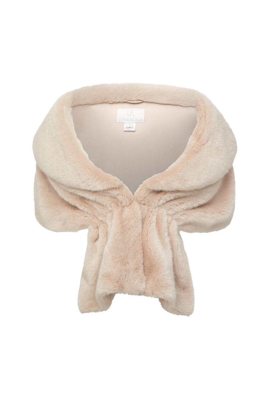 Unreal Fur Champagne Wrap - Nude
