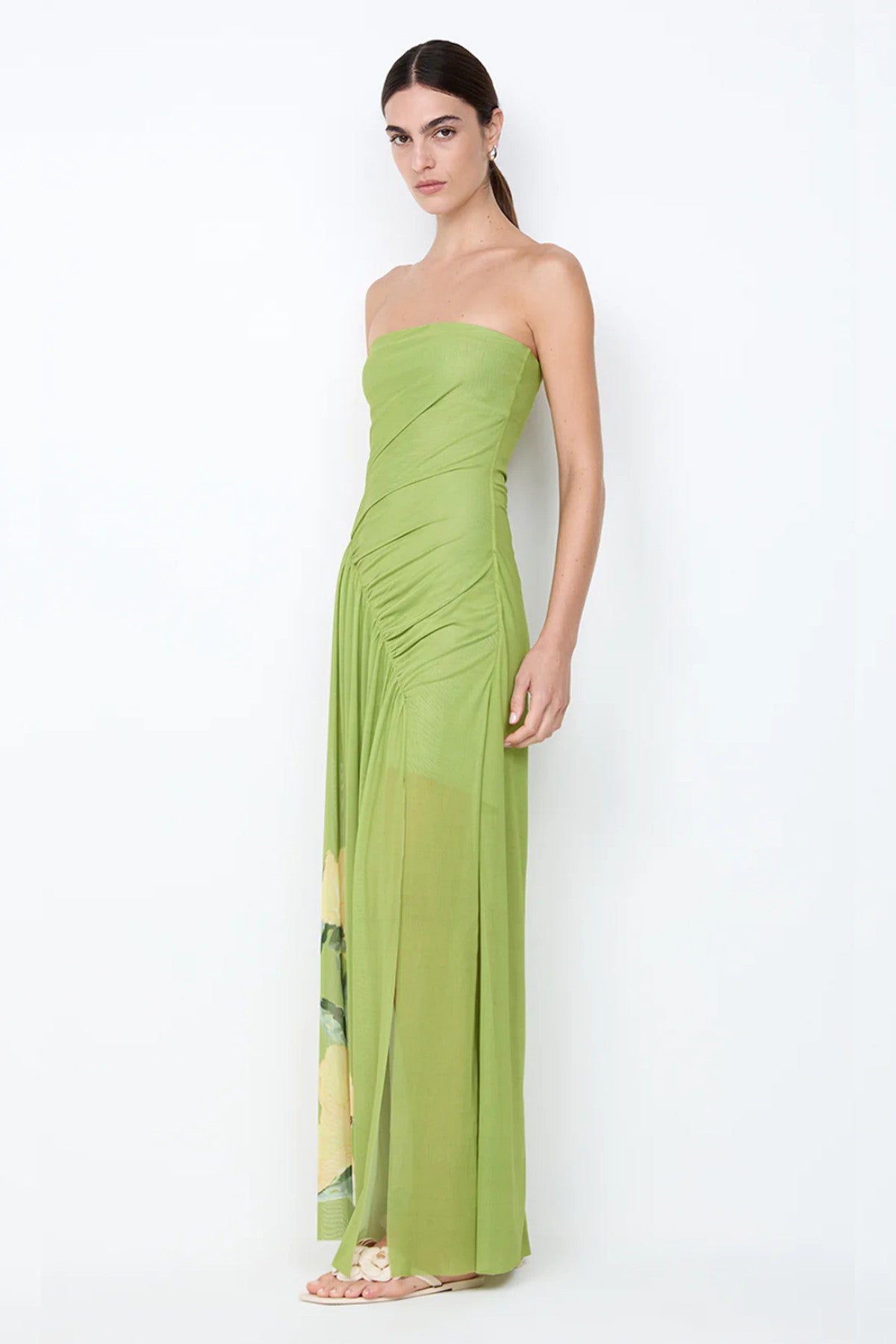 Bec & Bridge Citrina Strapless Dress - Aniya Floral