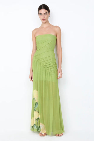 Bec & Bridge Citrina Strapless Dress - Aniya Floral