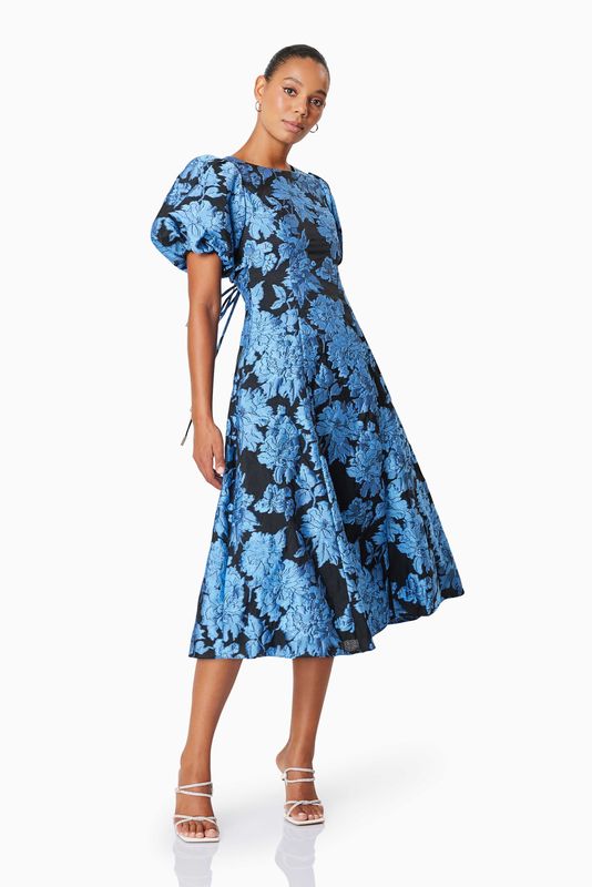 Elliatt Kayla Midi Dress - Blue Black