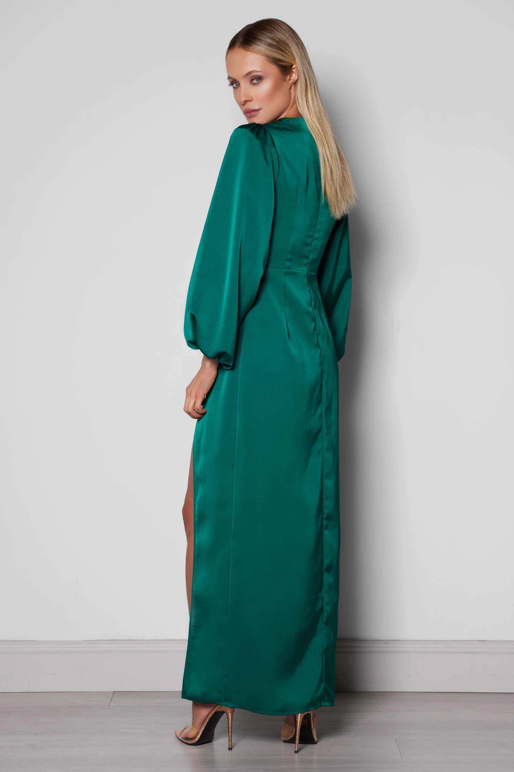 Elle Zeitoune Cleo Dress Emerald Green