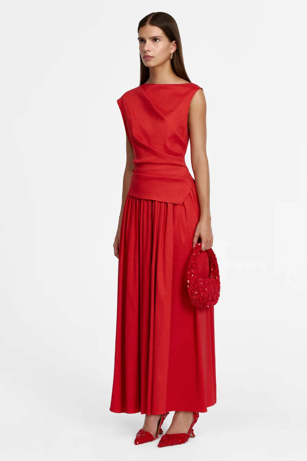 Acler Robakker Maxi Dress - Spicy Red