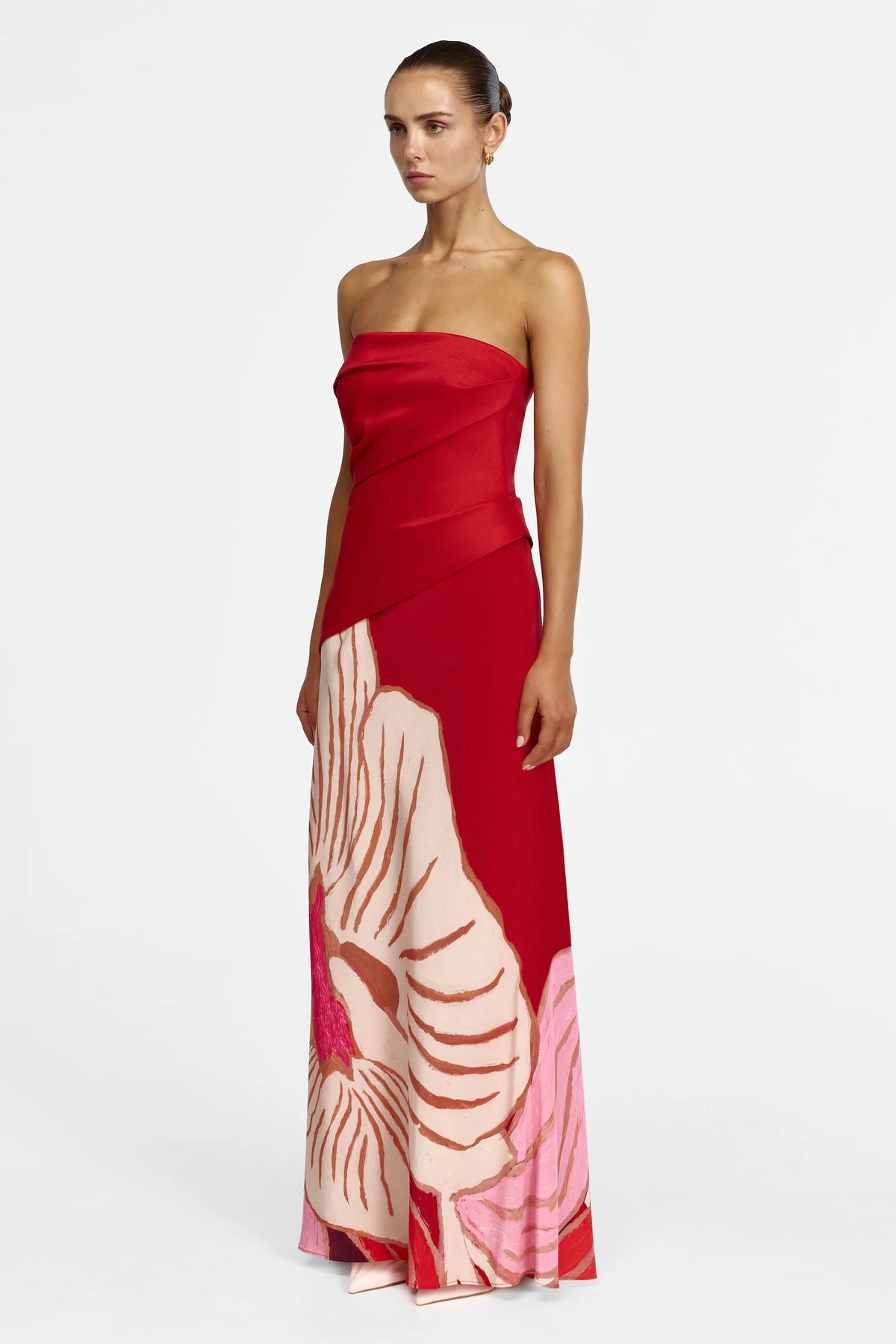 Acler Lingle Maxi Dress - Rouge Eclipse