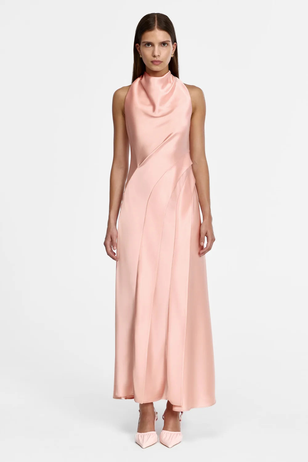 Acler Lecha Maxi Dress - Soft Flamingo