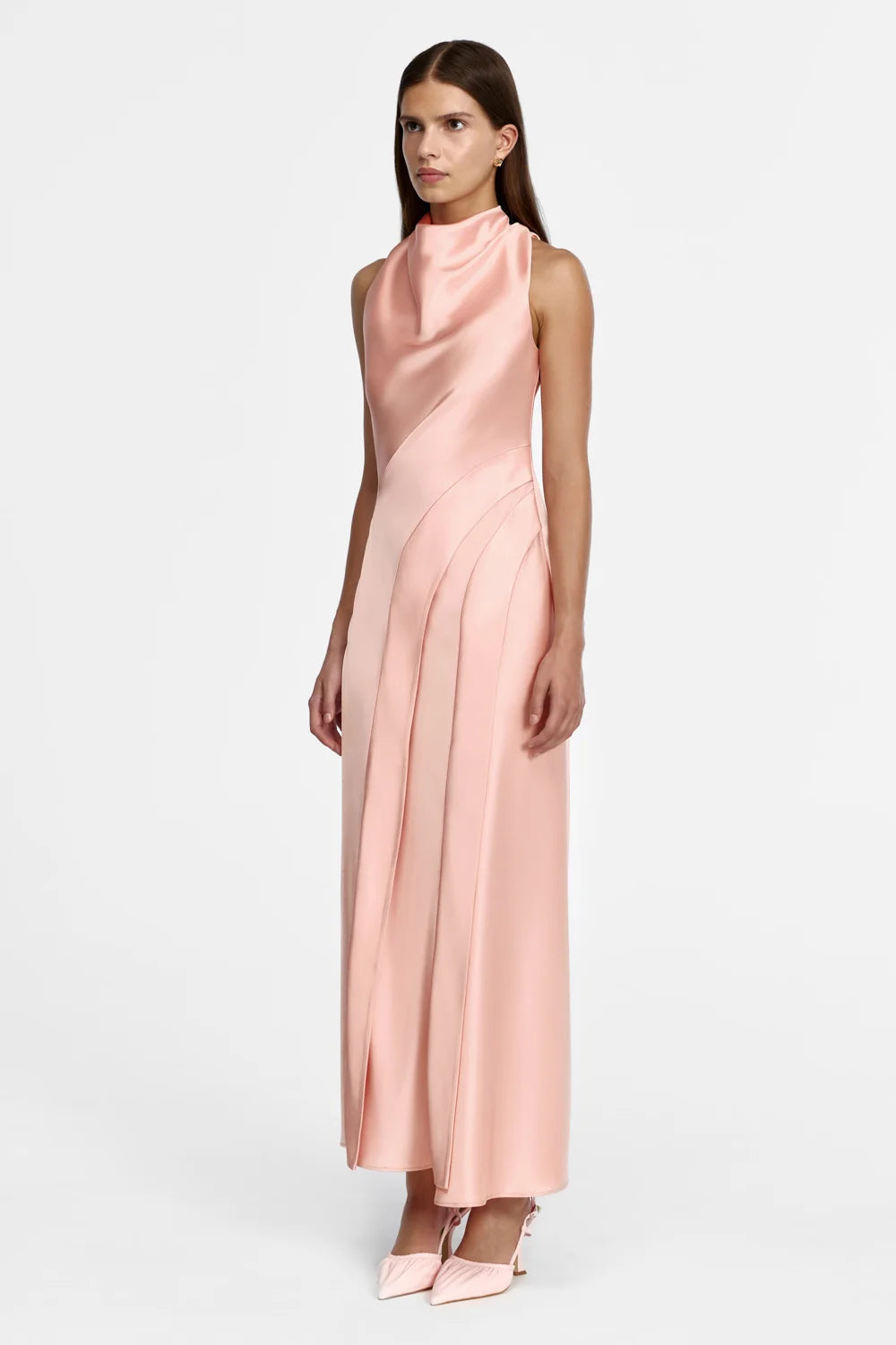 Acler Lecha Maxi Dress - Soft Flamingo