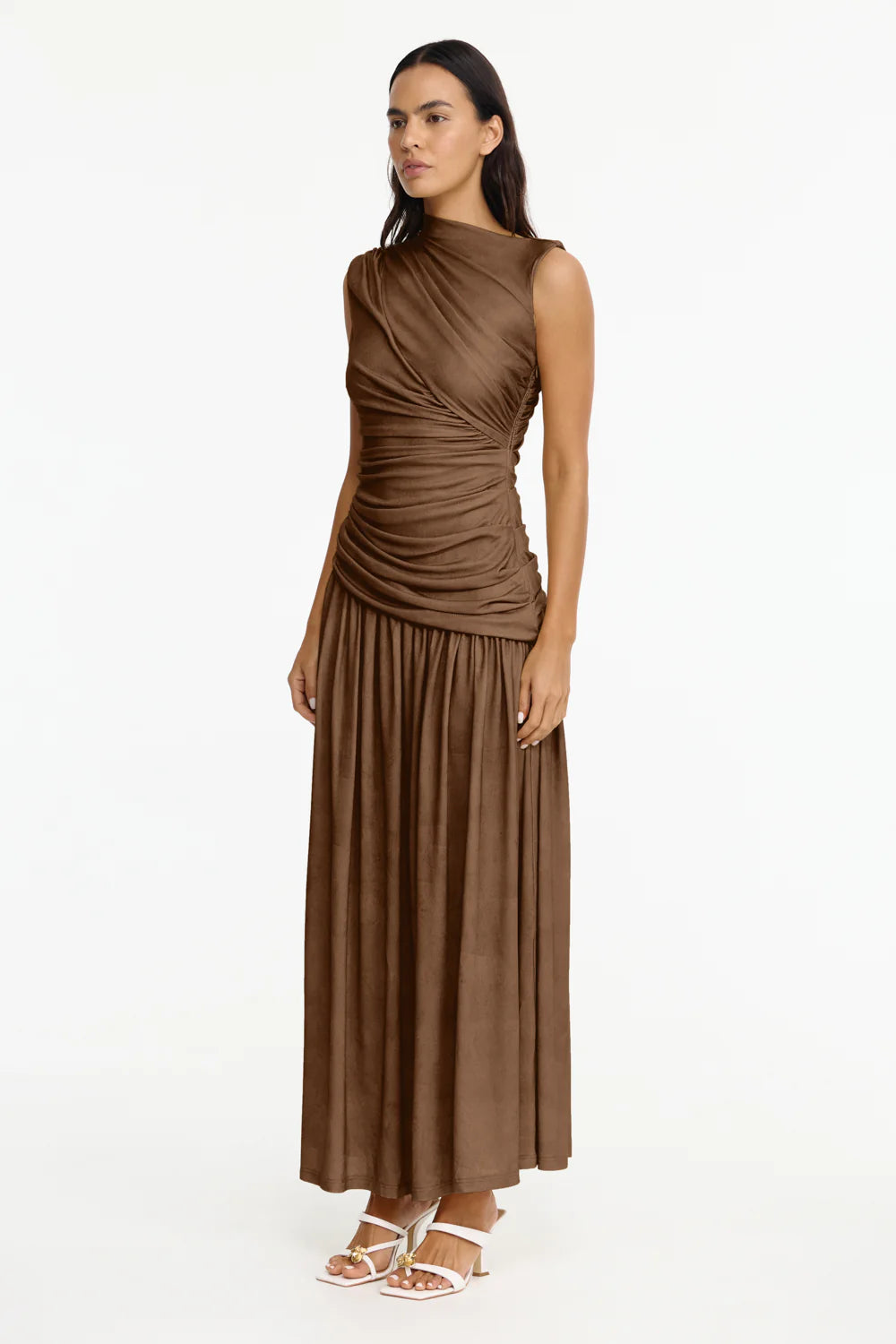 Acler Deanhill Maxi Dress - Sepia