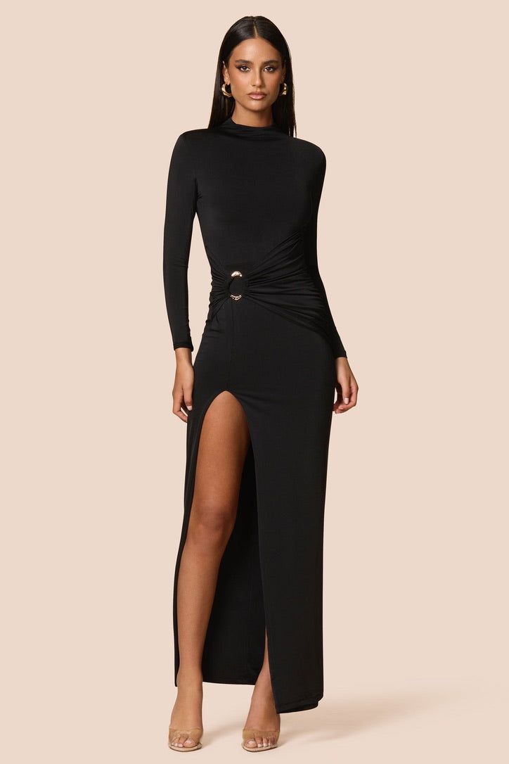 Nookie Kaia Long Sleeve Maxi Dress - Black