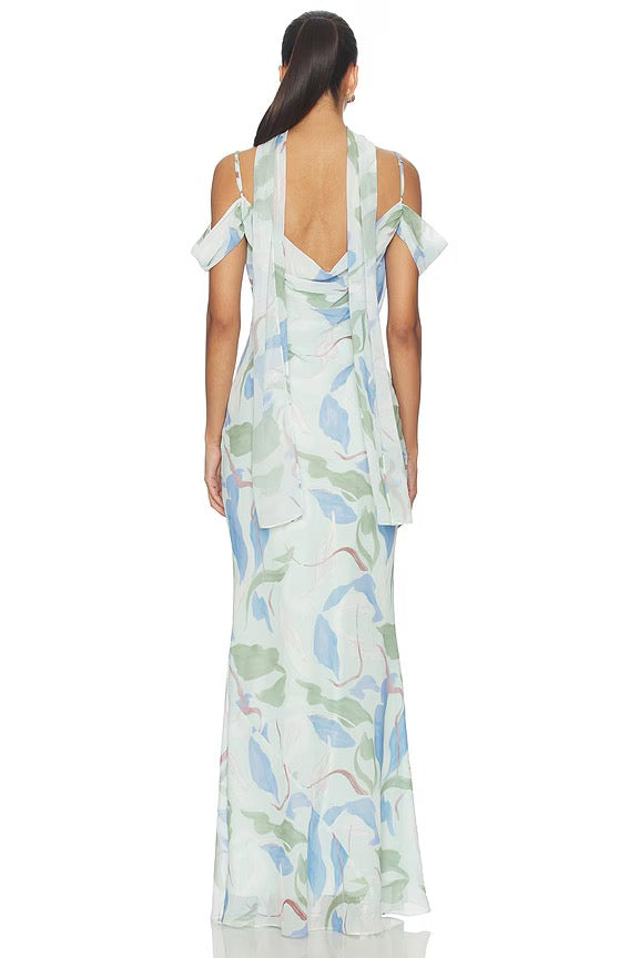 Sonya Rosalie Dress - Mist Garden