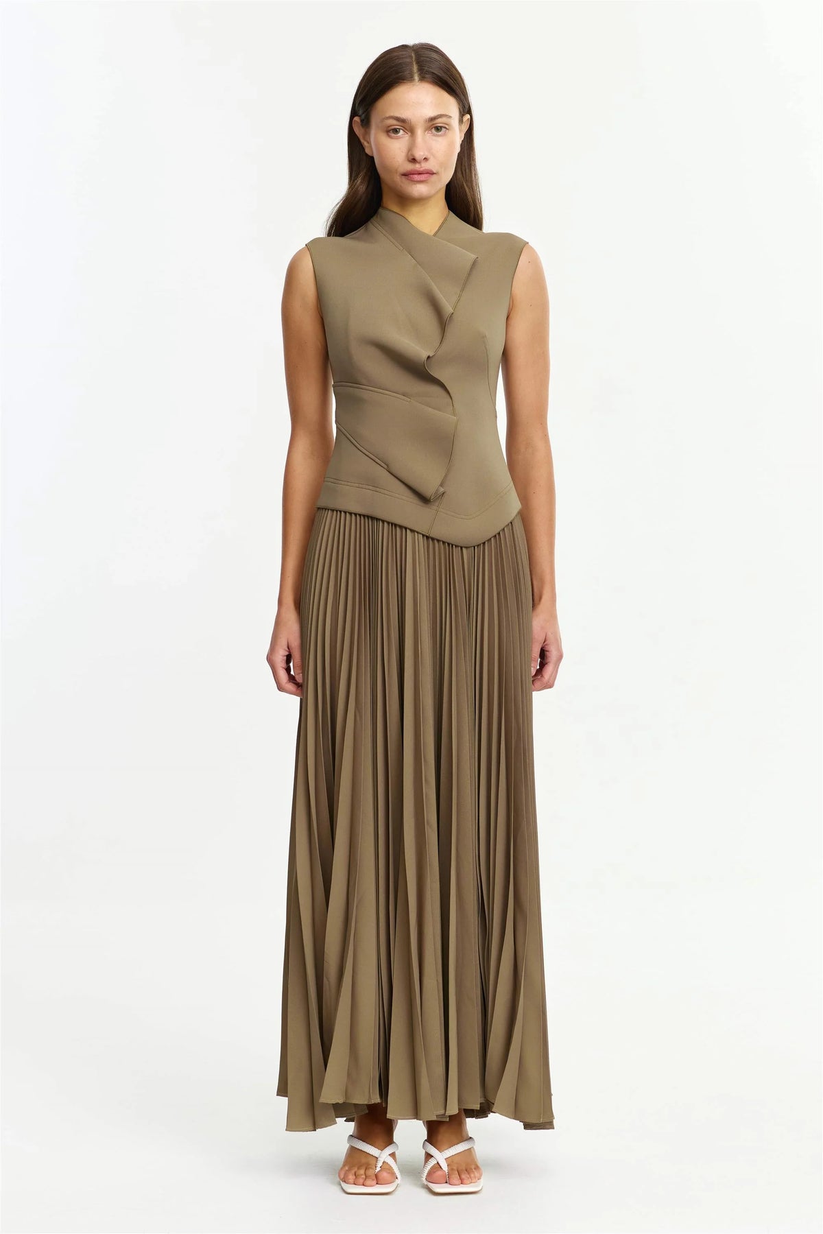 Acler Miner Maxi Dress - Pecan