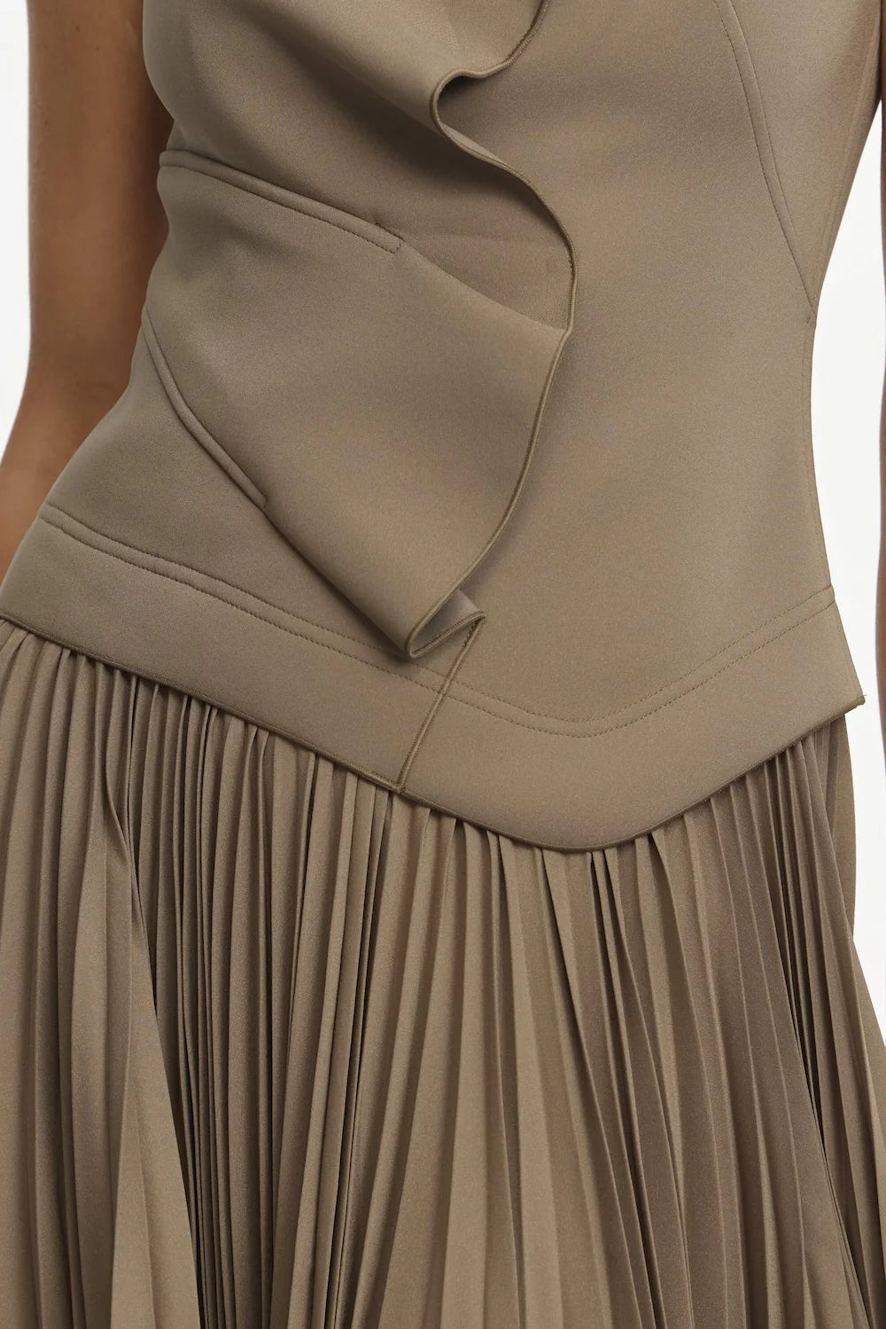 Acler Miner Maxi Dress - Pecan