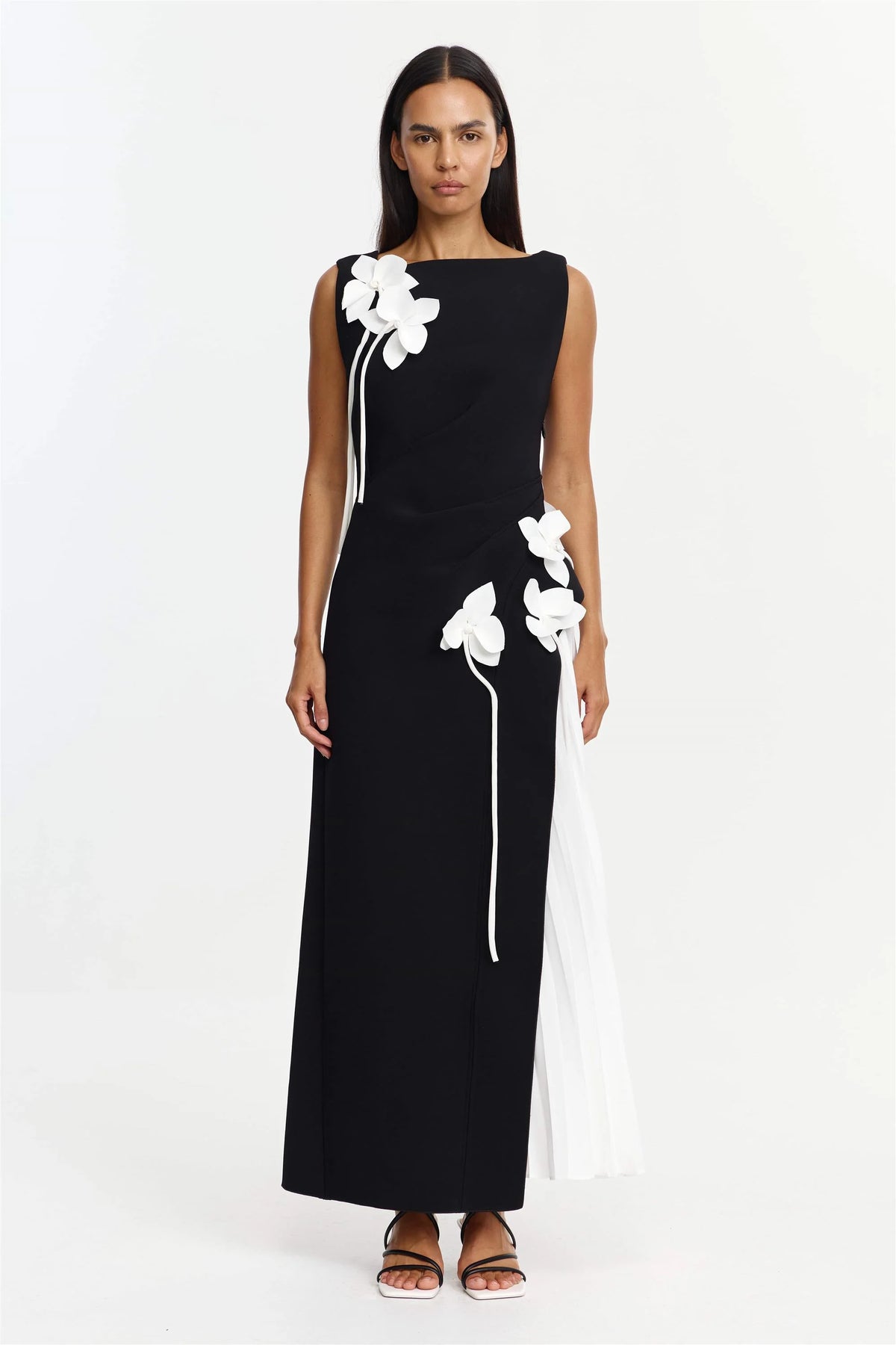 Acler Limisi Maxi Dress - Black & Ivory