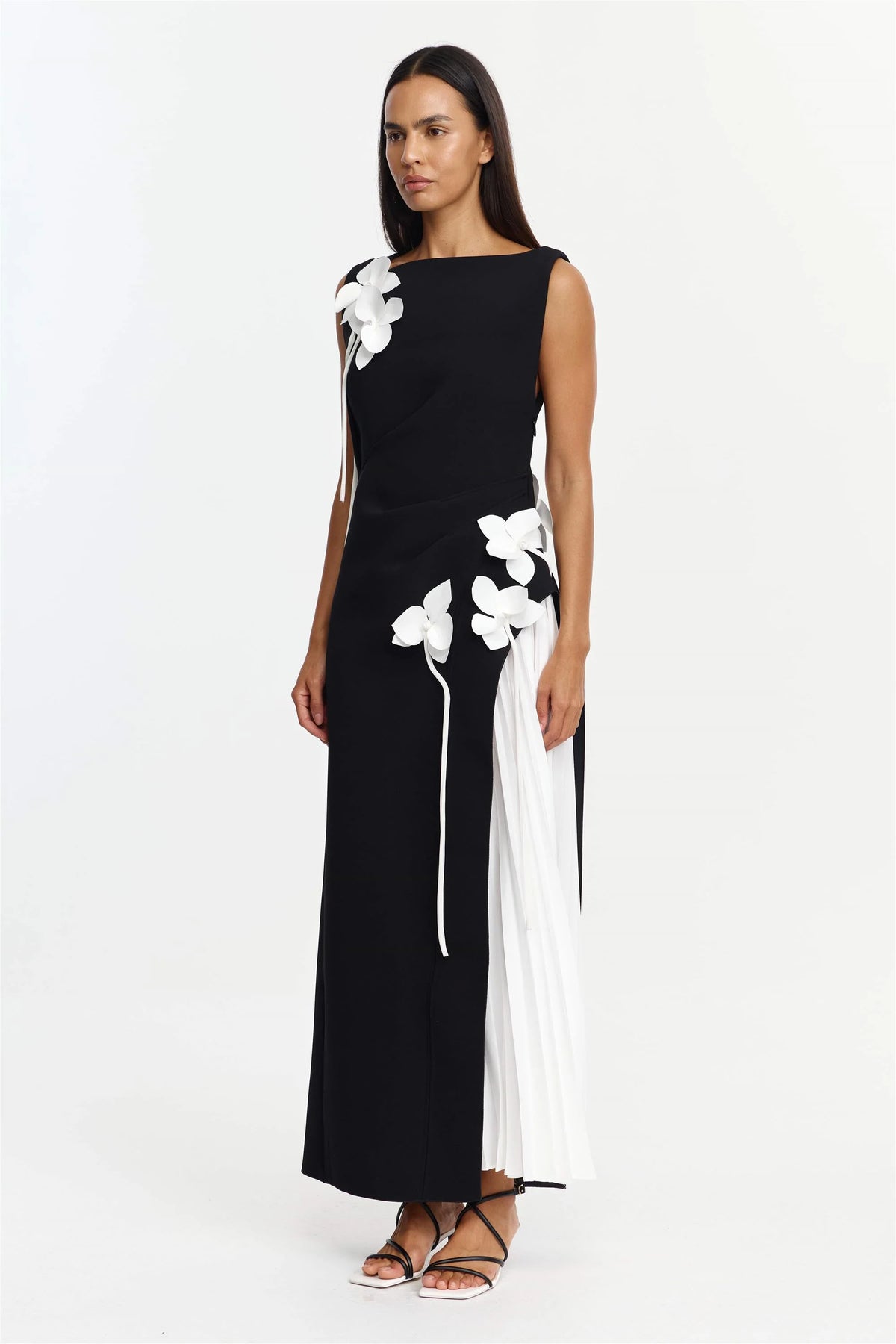 Acler Limisi Maxi Dress - Black & Ivory