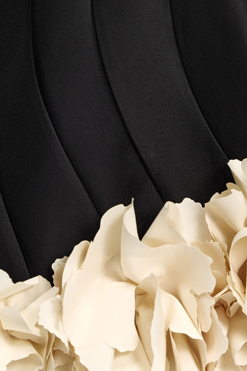Acler Winchester Mini Dress - Black & Buttercream