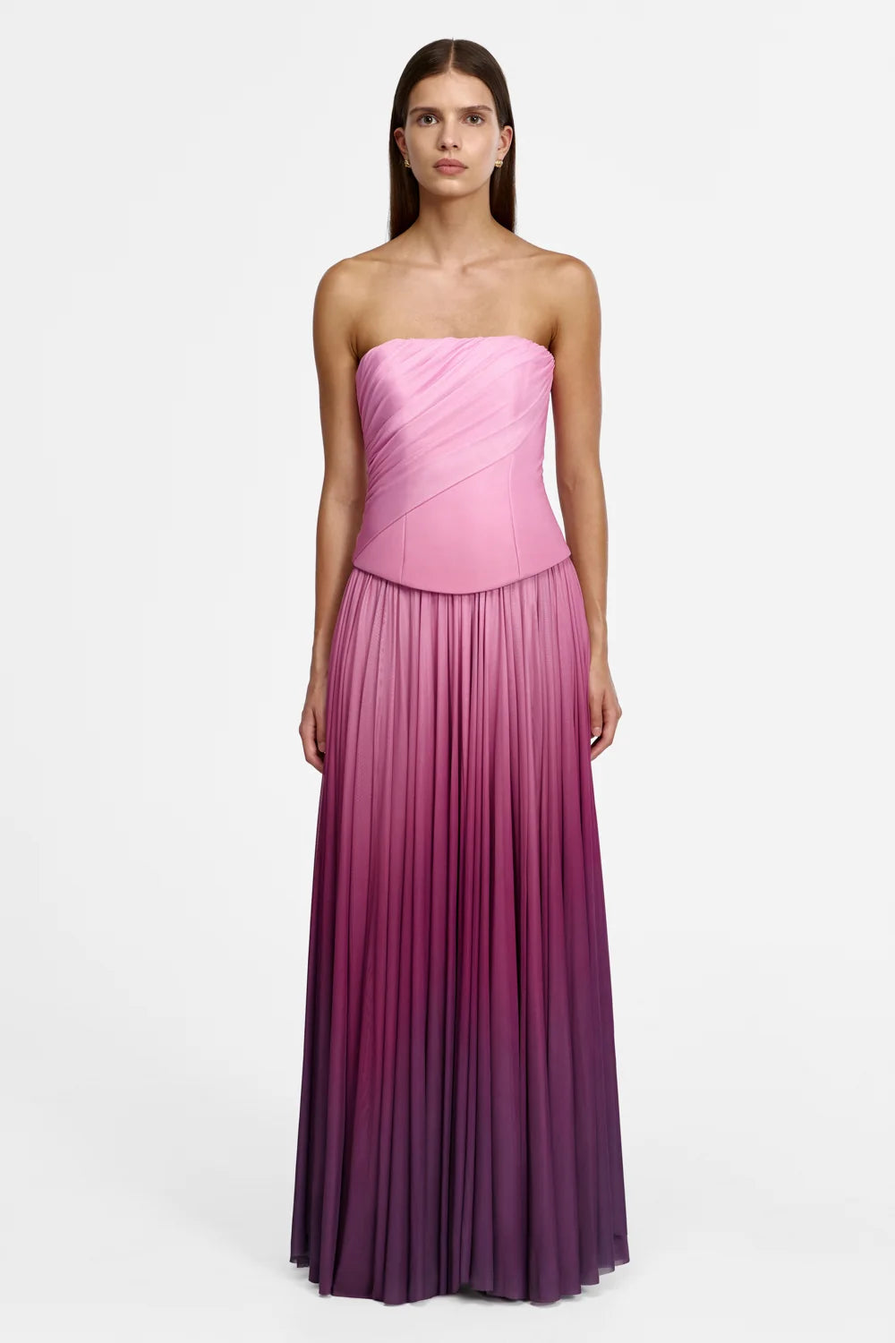 Acler Primley Maxi Dress - Bordeaux Haze