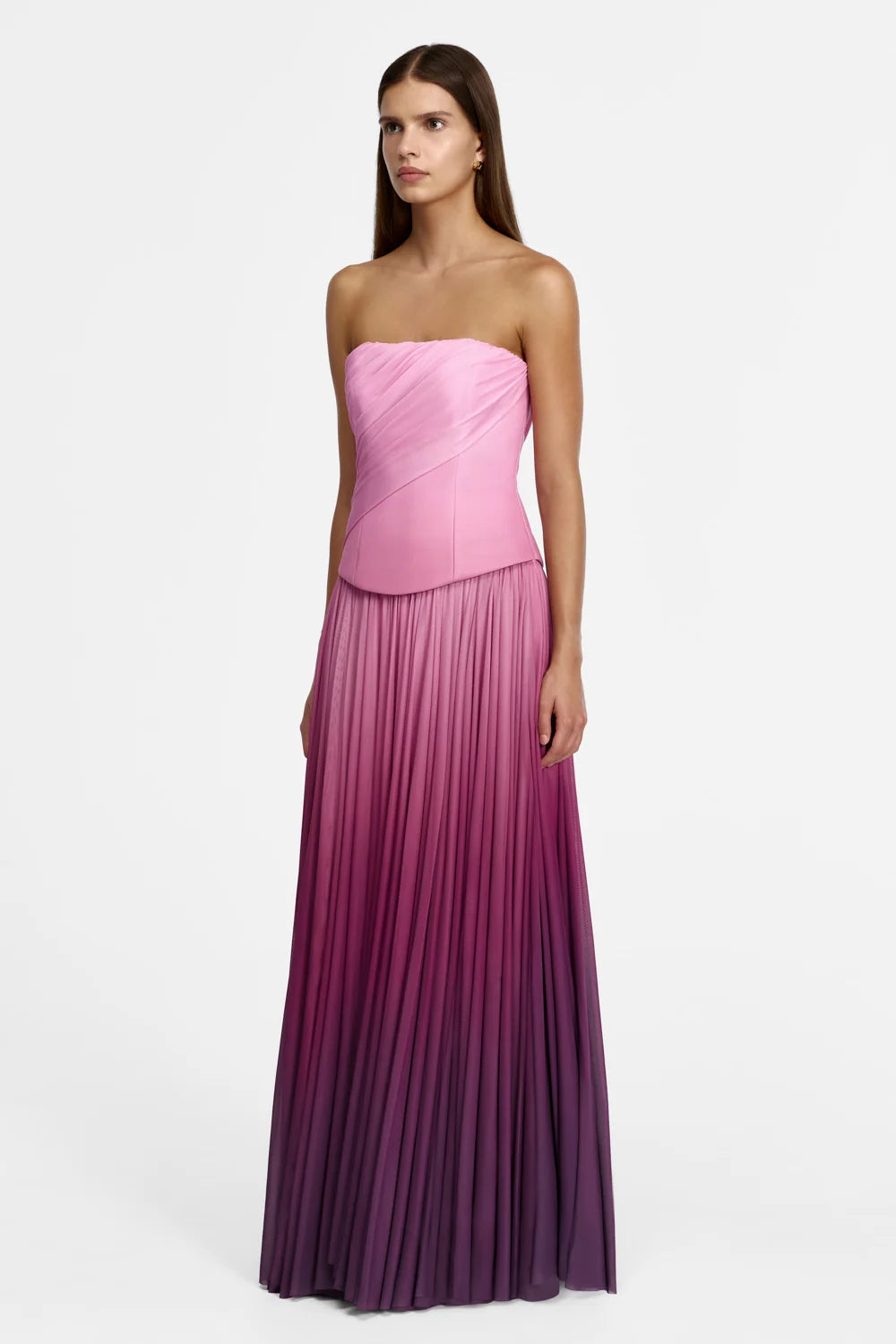 Acler Primley Maxi Dress - Bordeaux Haze