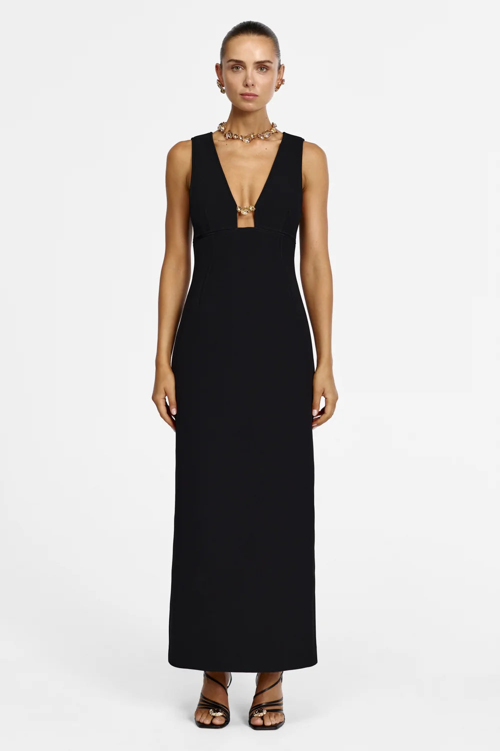 Acler Picardie Maxi Dress - Black