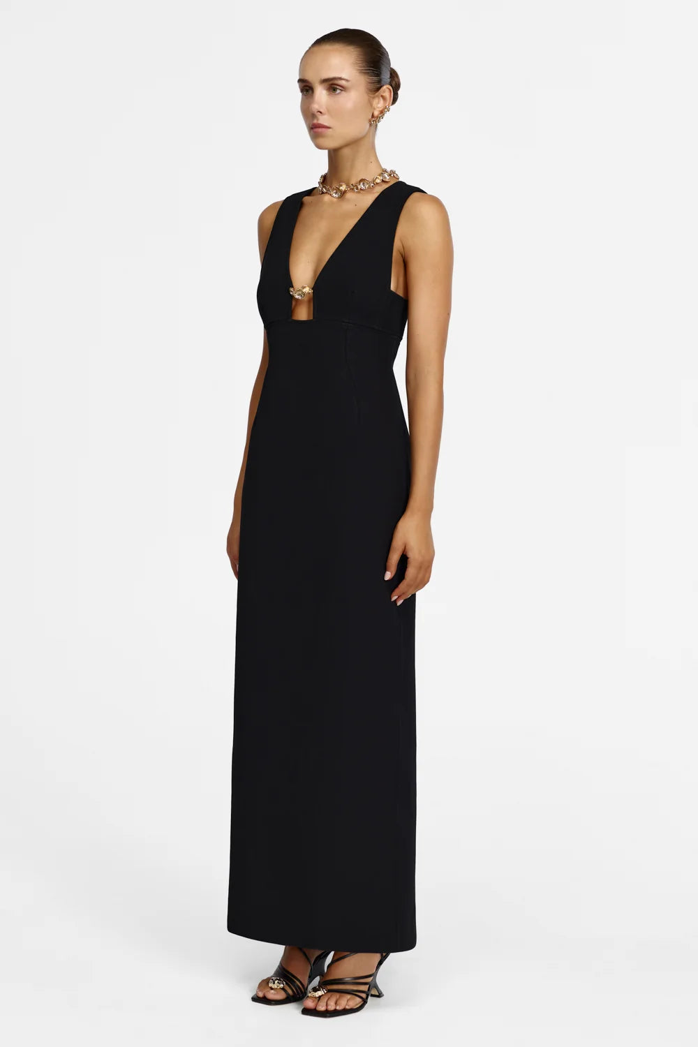 Acler Picardie Maxi Dress - Black