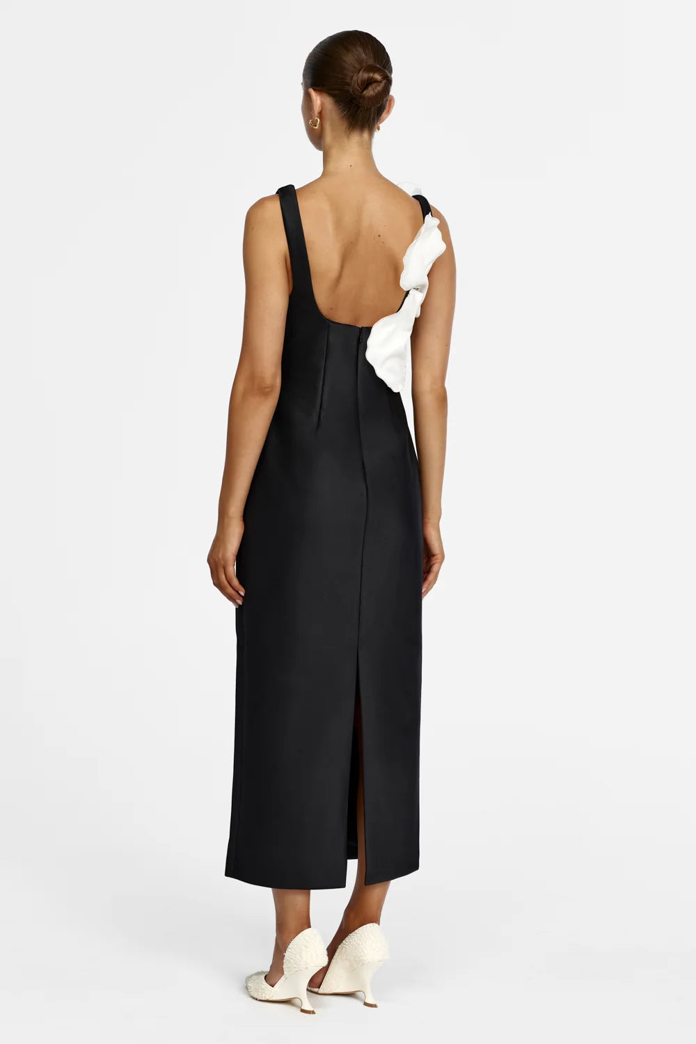 Acler Radburn Maxi Dress - Black & Ivory